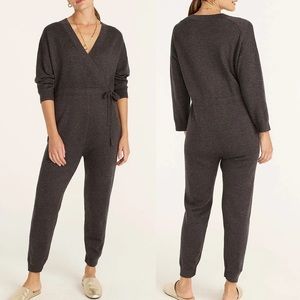 J.Crew, charcoal, gray Marino wool jumpsuit, excellent condition